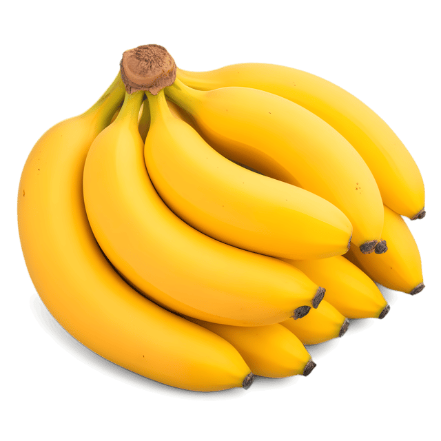 Free transparent PNG: Fresh Bananas in Bunch PNG with Transparent Background for Fruit and Tropical Imagery