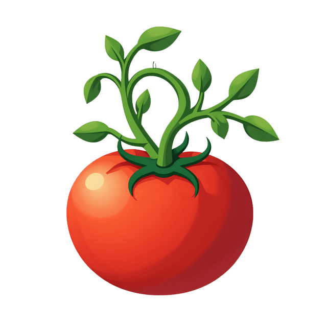 Free transparent PNG: Tomato on Vine  Garden Clipart, free transparent png download