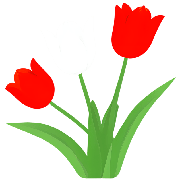 Free transparent PNG: Blooming Tulips PNG with Transparent Background for Vibrant Decor and Crafts