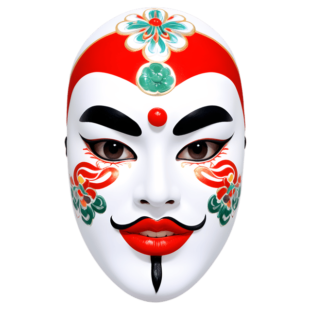 Free transparent PNG: Chinese Opera Mask Transparent PNG for Art and Decor