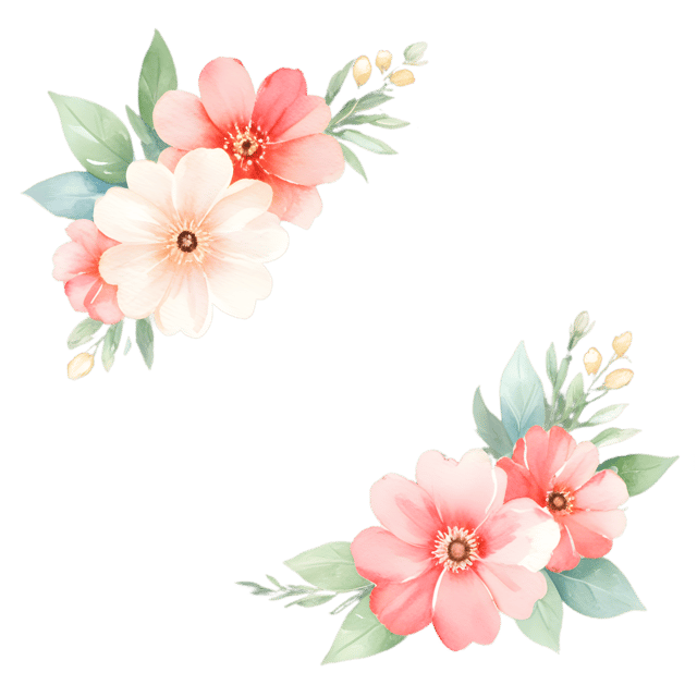 Free transparent PNG: Flower Stationery PNG with Transparent Background for Creative Design