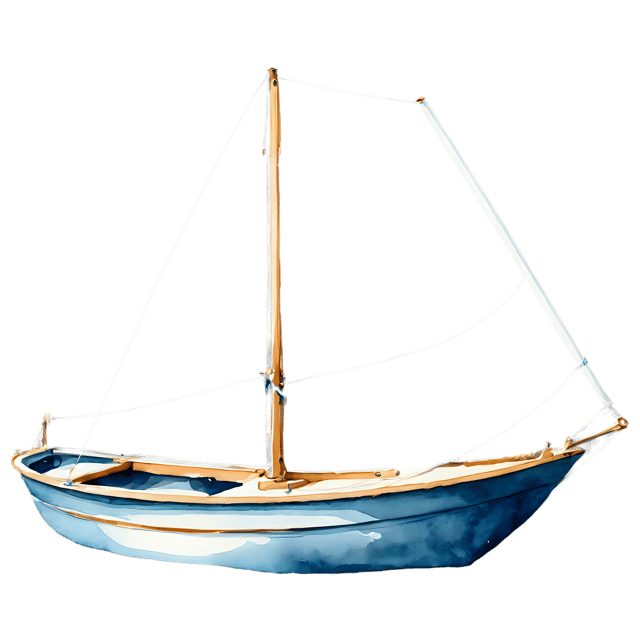 Free transparent PNG: Watercolor Boat Illustration – Transparent PNG for Designers & Crafts
