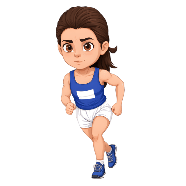 Free transparent PNG: Intense Sprinter PNG Transparent Background for Sports and Fitness Imagery