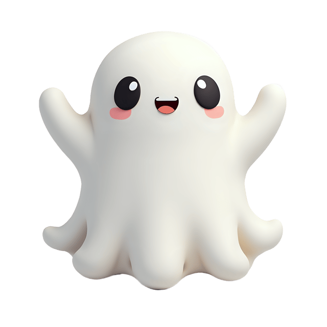 Free transparent PNG: Amigurumi Ghost  Handmade Crochet Clipart, free download png