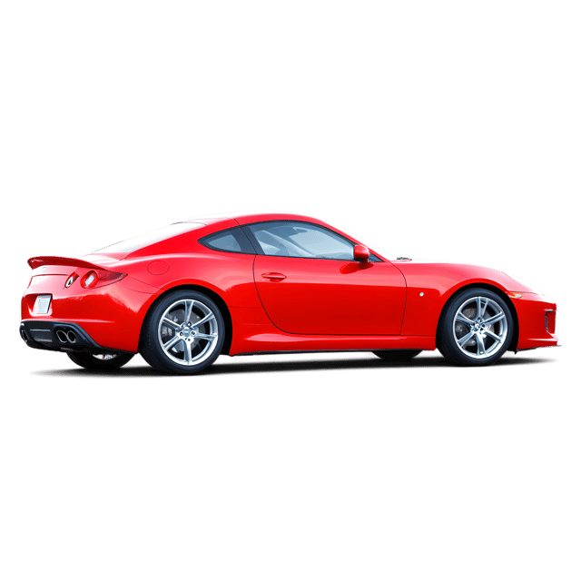 Free transparent PNG: Red Sports Car PNG with Transparent Background for Modern Design Projects