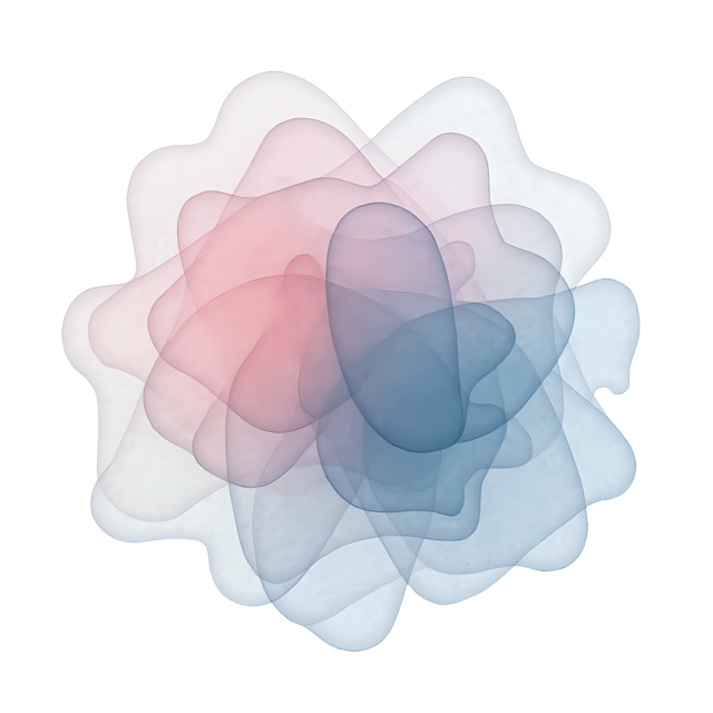Free transparent PNG: Geometric Shape Cluster  Free Downloadable PNG with Soft Blur Effect