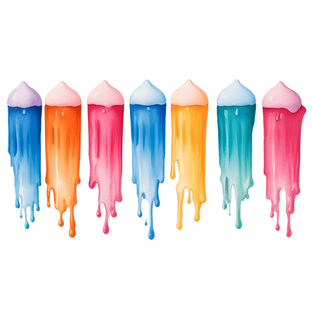 Free transparent PNG: Ethereal Color Drip PNG with Transparent Background for Artistic Design