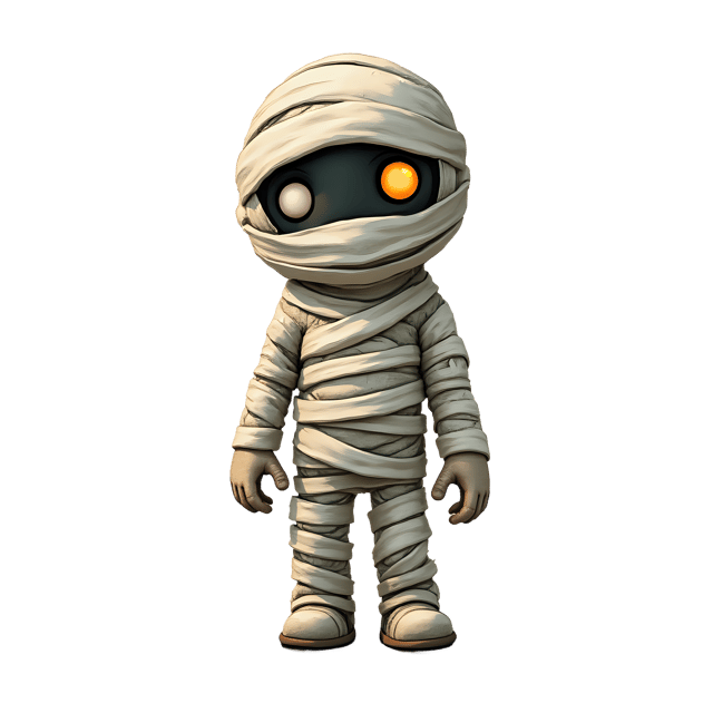 Free transparent PNG: Mummy with One Glowing Eye  Halloween Clipart, free transparent png download