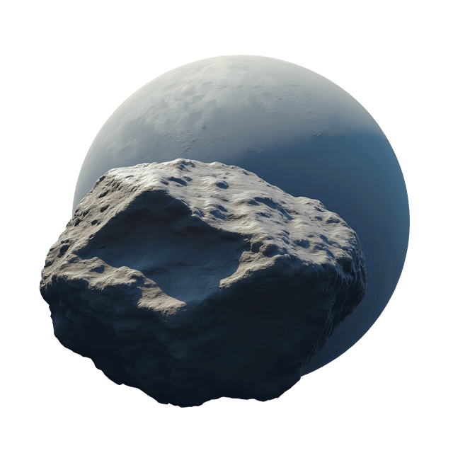 Free transparent PNG: Asteroid Rock Chunk  Space Scene Clipart, free transparent png download
