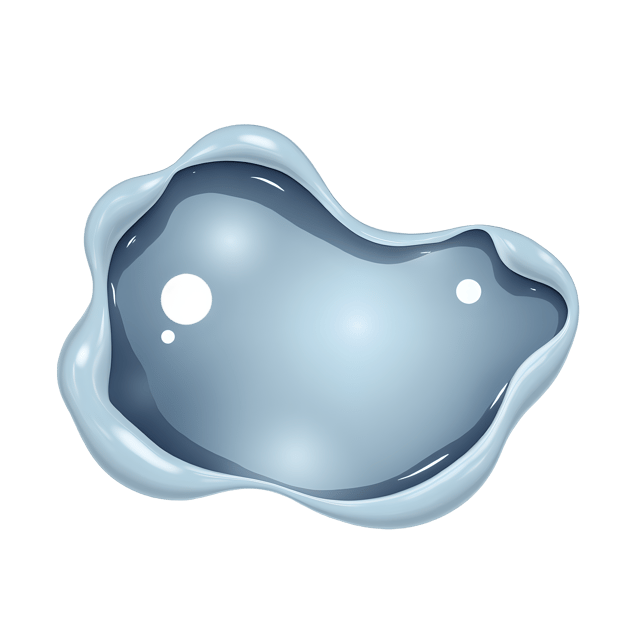 Free transparent PNG: Abstract Shape with Mirrored Surfaces and Reflective Patterns