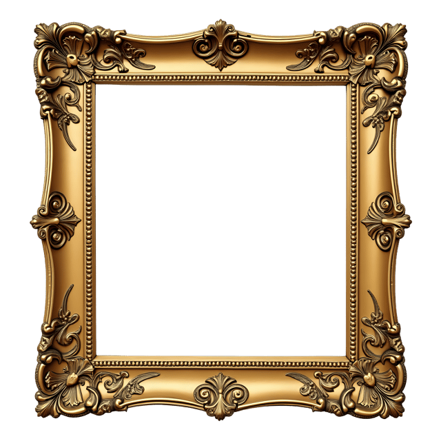 Free transparent PNG: Baroque Gilded Frame PNG Clipart  Elegant Decorative Element for Art  Design
