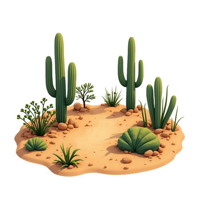 Free transparent PNG: Transparent Pocket-Sized Desert Landscape PNG