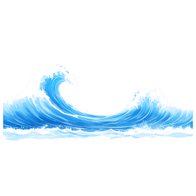 Free transparent PNG: Endless Wave Loop PNG Art for Coastal and Underwater Design