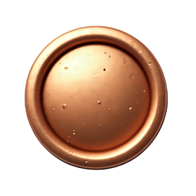 Free transparent PNG: Copper Button with Shiny Polish  Metal Accessories Clipart, free download png