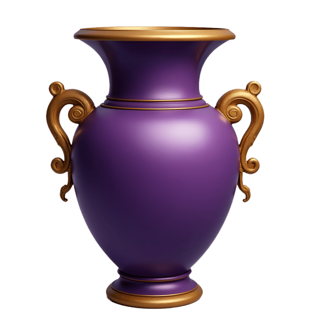 Free transparent PNG: Royal Purple Vase  Elegant Decorative Clipart, free downloadable png