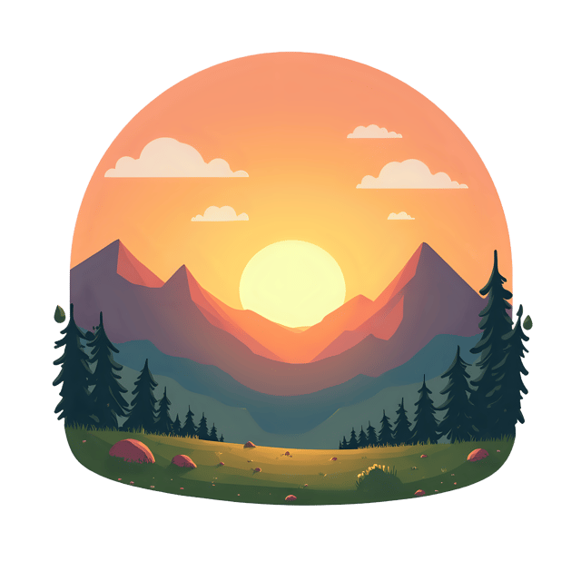 Free transparent PNG: Sunrise Horizon Landscape PNG  Perfect for Nature Scenes, Decor  Artistic Projects