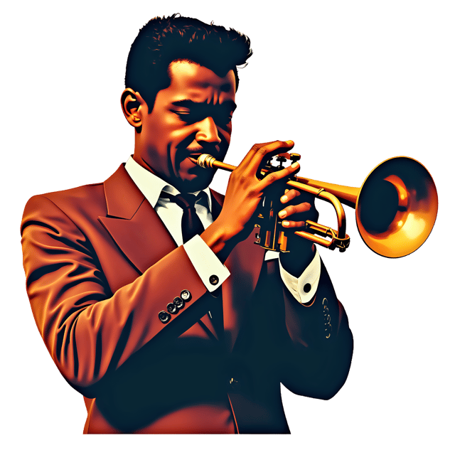Free transparent PNG: Jazz Trumpet Player PNG Transparent Background for Music Art and Design