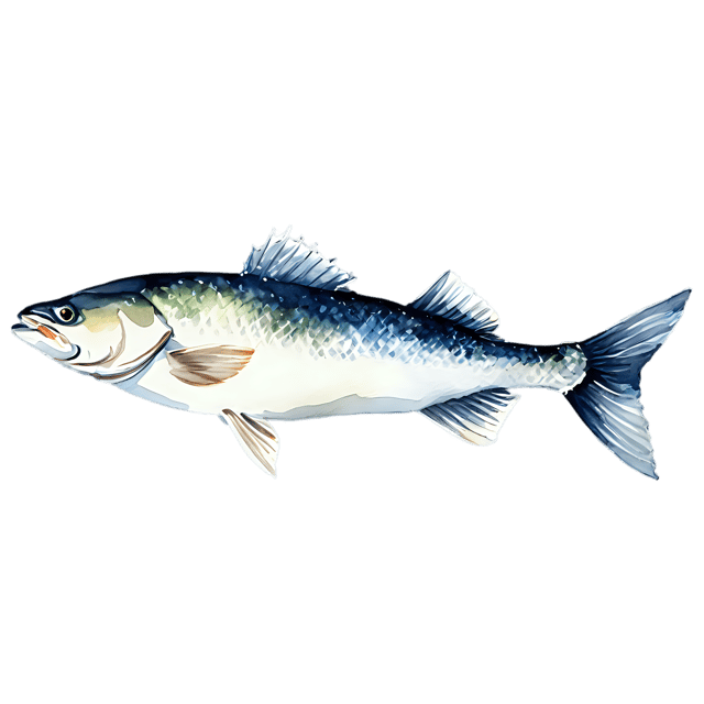 Free transparent PNG: Watercolor Cod Fish Transparent PNG – Gentle Illustration for Designers & Creators
