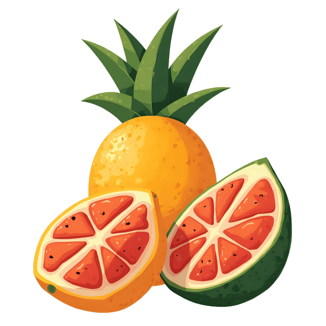 Free transparent PNG: Tropical Punch  Exotic Fruit Clipart, free downloadable png