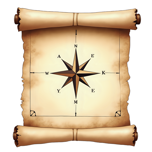 Free transparent PNG: Scroll with Map Lines and Compass Rose  Navigation Clipart, free download png