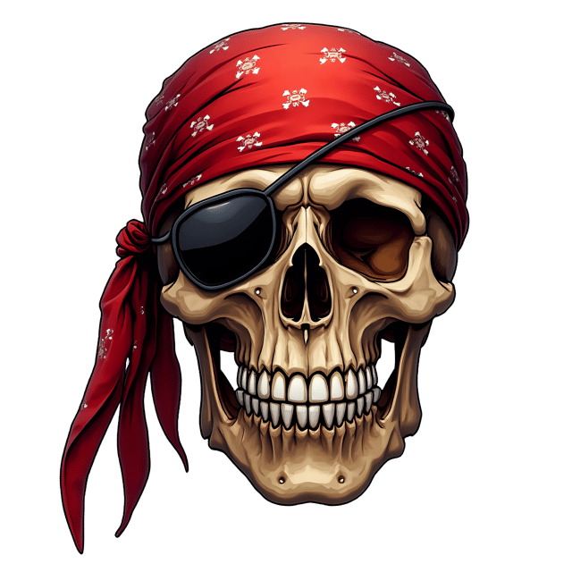 Free transparent PNG: Pirate Bandana PNG  Perfect for Pirate-themed Crafts  Decor