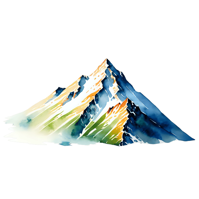 Free transparent PNG: Mountain Watercolor Illustration – Transparent PNG for Artistic Designs