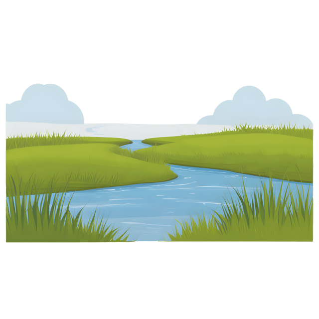 Free transparent PNG: Marshland Landscape PNG with Transparent Background