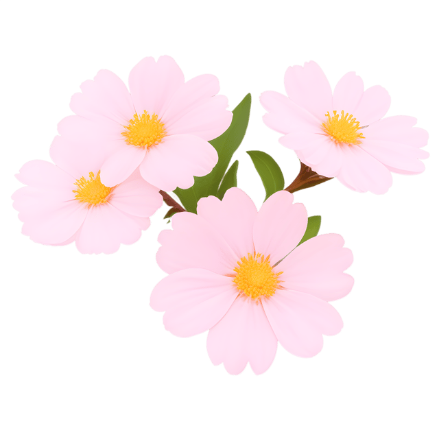 Free transparent PNG: Soft Pink Flowers Transparent PNG for Floral Design and Decor