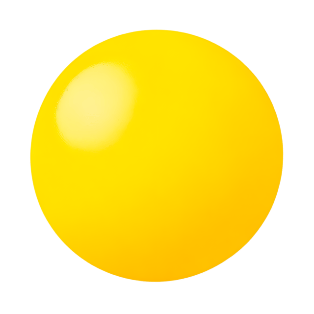Free transparent PNG: Bright Yellow Ball PNG with Transparent Background for Creative Use