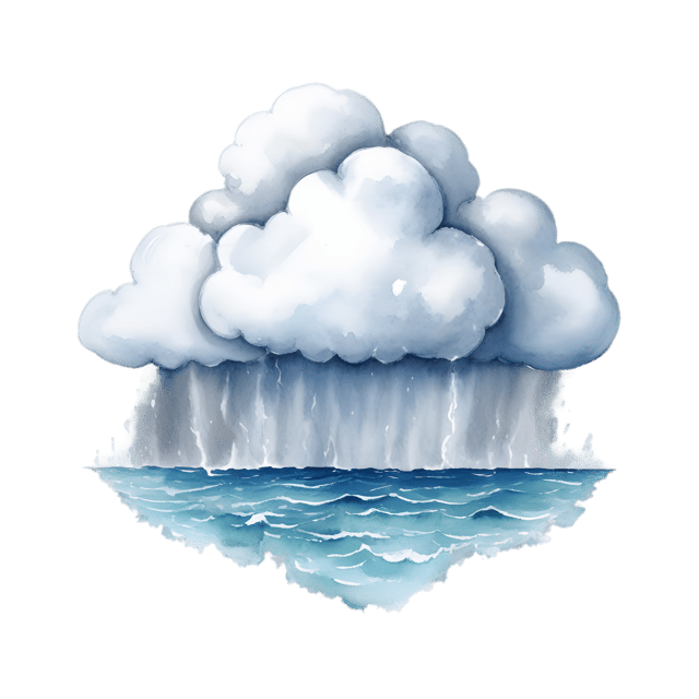 Free transparent PNG: Dramatic Storm Clouds Over Tranquil Seas PNG Background