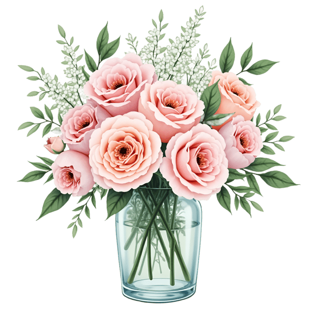 Free transparent PNG: Pastel Floral Arrangement  Spring Bouquet Clipart, free png download