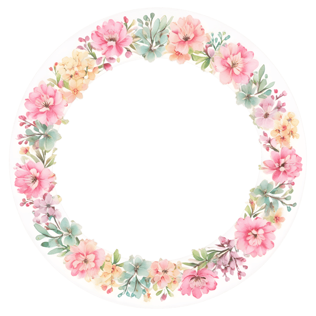 Free transparent PNG: Blossoming Trees Around a Perfect Circle PNG with Transparent Background
