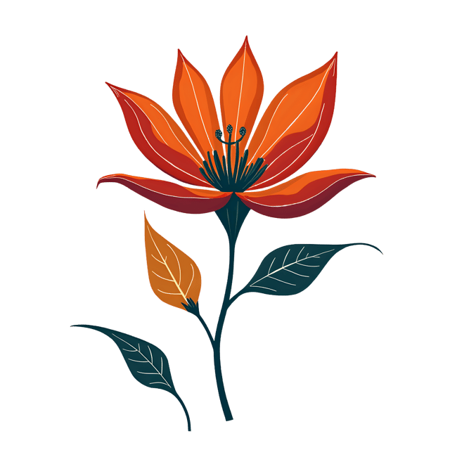 Free transparent PNG: Line Art Flower PNG Clipart  Ideal for Graphic Design Projects  Crafts