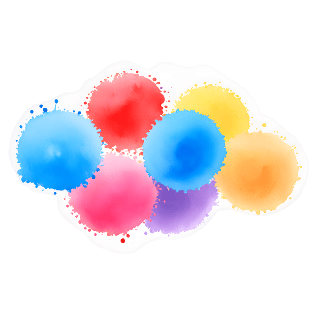 Free transparent PNG: Vivid Splotches Transparent Background PNG Artwork for Creative Projects