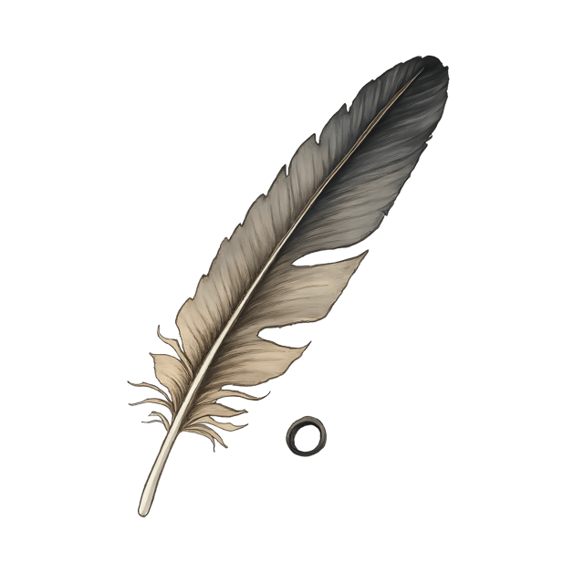 Free transparent PNG: Curved Flight Feather with Small Ring  Nature Clipart, free transparent png download