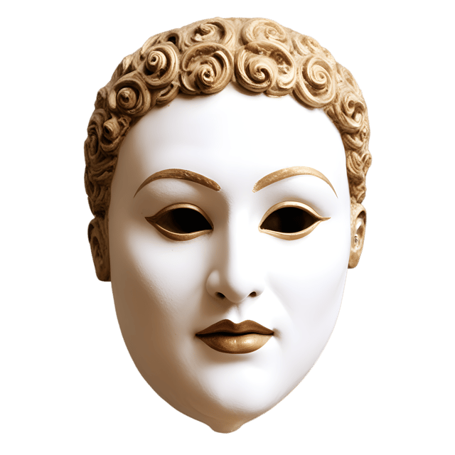 Free transparent PNG: Greek Theater Mask Transparent PNG for Art and Design