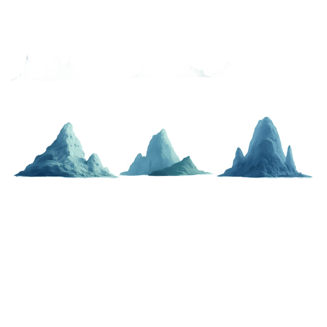 Free transparent PNG: Ethereal Islands Glowing Softly PNG Background for梦幻般漂浮的岛屿透明背景设计