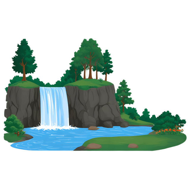 Free transparent PNG: Waterfall Landscape PNG Transparent Background