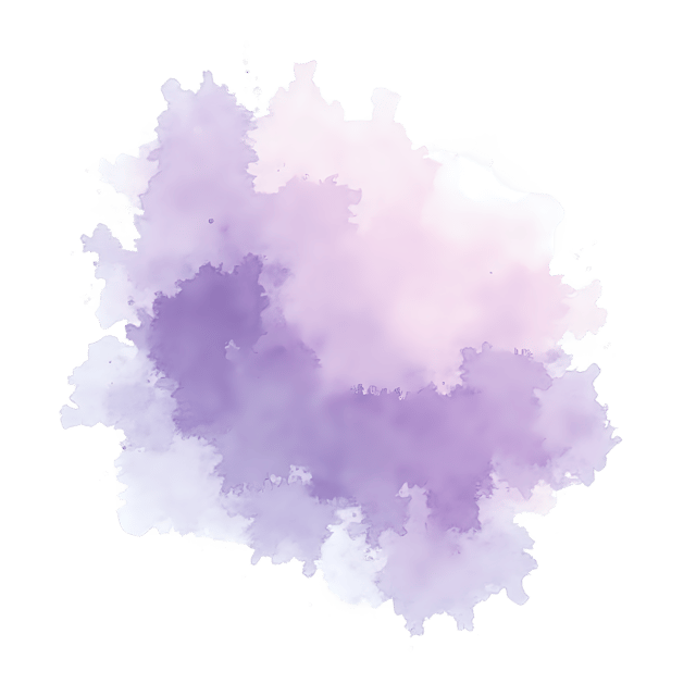 Free transparent PNG: Lavender and Silver Splash PNG Design with Soft Focus