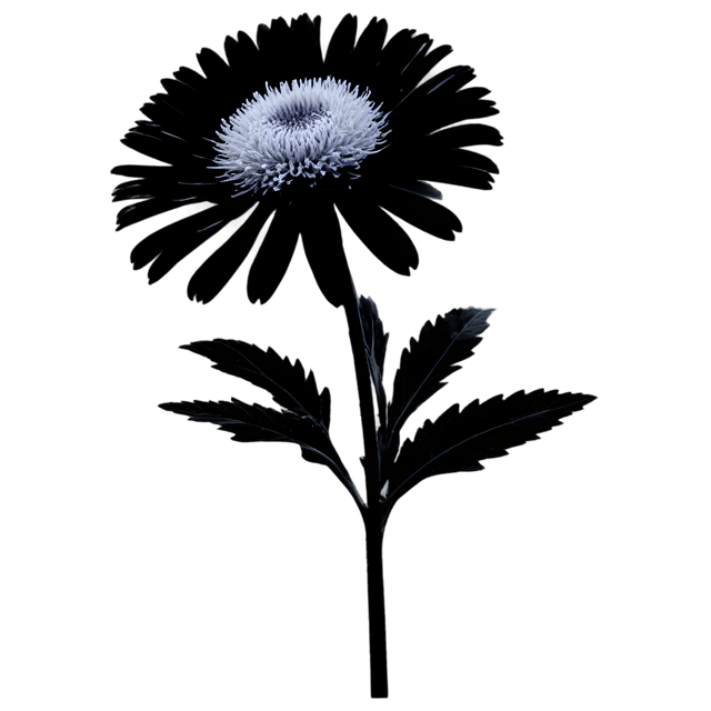 Free transparent PNG: Aster Flower Transparent Background PNG for Floral Design and Clipart