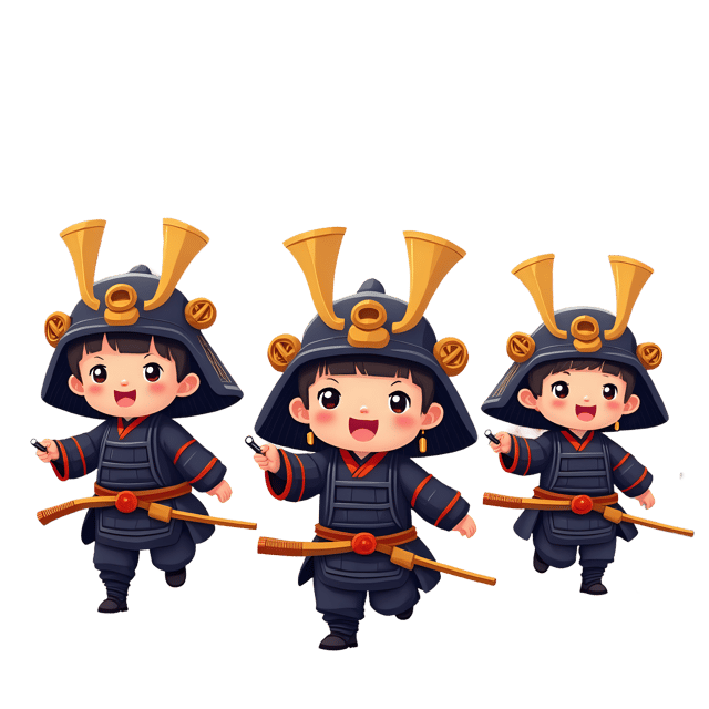 Free transparent PNG: Samurai Parade Transparent PNG for Japanese Festival and Cultural Imagery