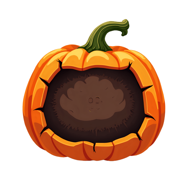 Free transparent PNG: Cracked Pumpkin  Halloween Clipart, free transparent png download