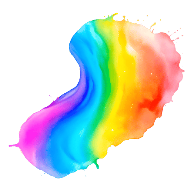 Free transparent PNG: Lush Color Dance PNG Canvas Art for Creative Projects