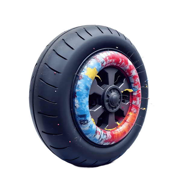 Free transparent PNG: Hoverboard Wheel  scratched design clipart, free downloadable png