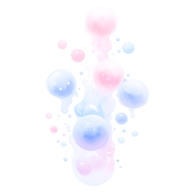 Free transparent PNG: Ethereal Droplets PNG with Transparent Background for Artistic Design