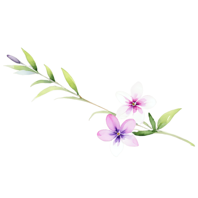 Free transparent PNG: Watercolor Phlox Flower Transparent PNG – Gentle Illustration for Floral Designs