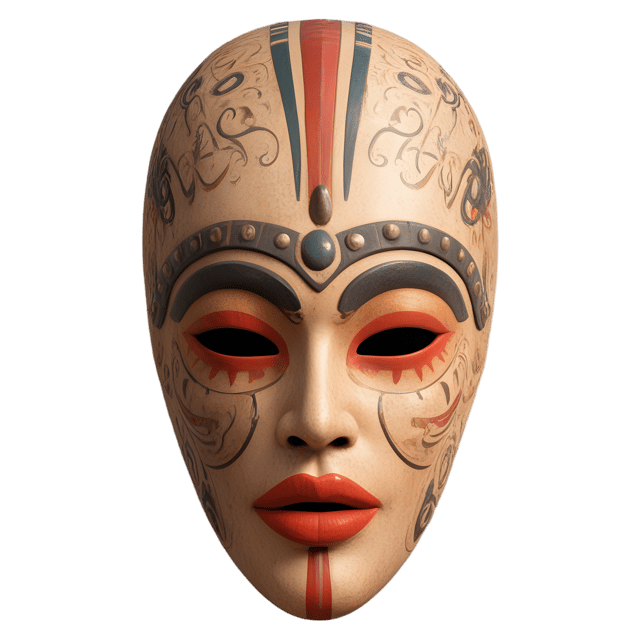 Free transparent PNG: Tribal Mask PNG with Transparent Background for Art and Design Projects