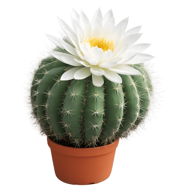 Free transparent PNG: Echinopsis Cactus Transparent PNG for Botanical Art and Design