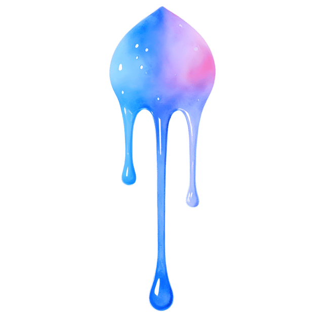 Free transparent PNG: Abstract Harmony of Ethereal Drips on Transparent Background