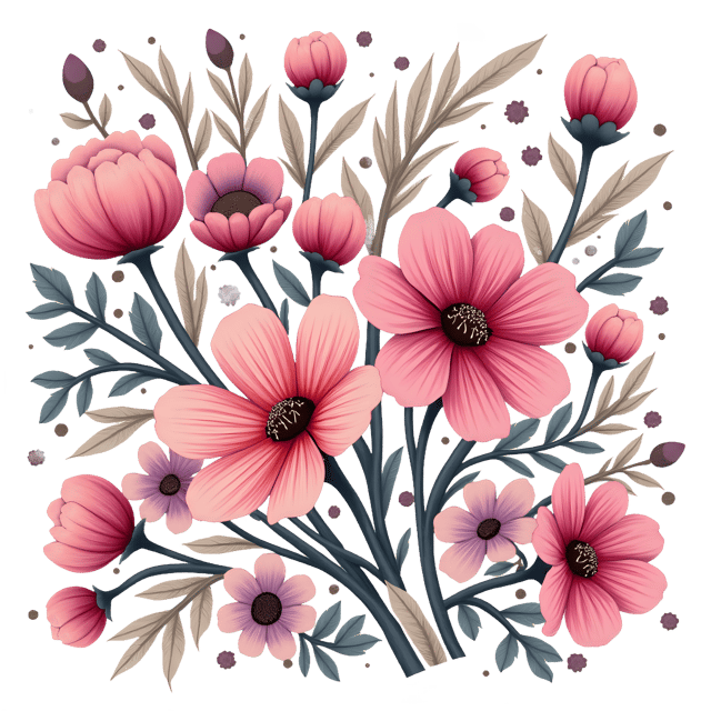 Free transparent PNG: Berry Floral Jersey Fabric  Free Downloadable PNG Clipart